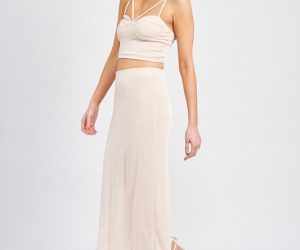 High Waisted Maxi Skirt